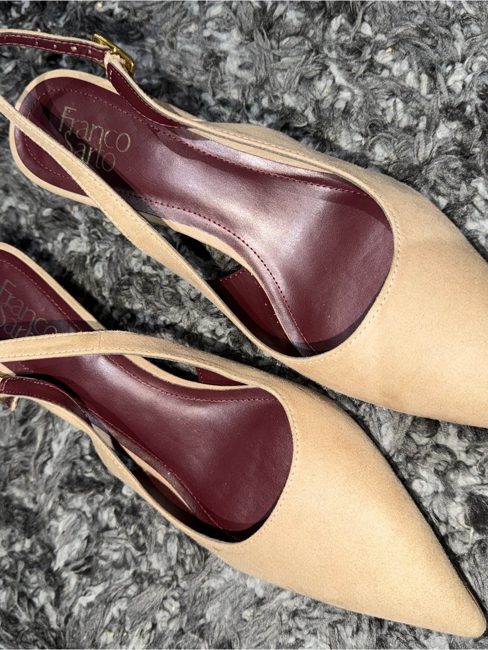 Franco Sarto Nude Heel Pump. Size: 10 W - Picture 11 of 11